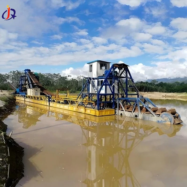 Sand Gold Dredger សម្រាប់ជីកយករ៉ែមាសតាមដងទន្លេ